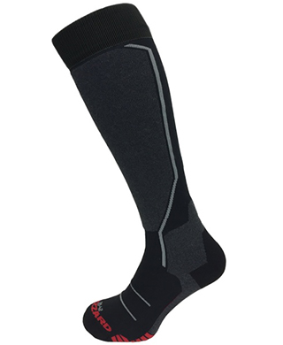 Allround ski socks, black/anthracite/grey/red
