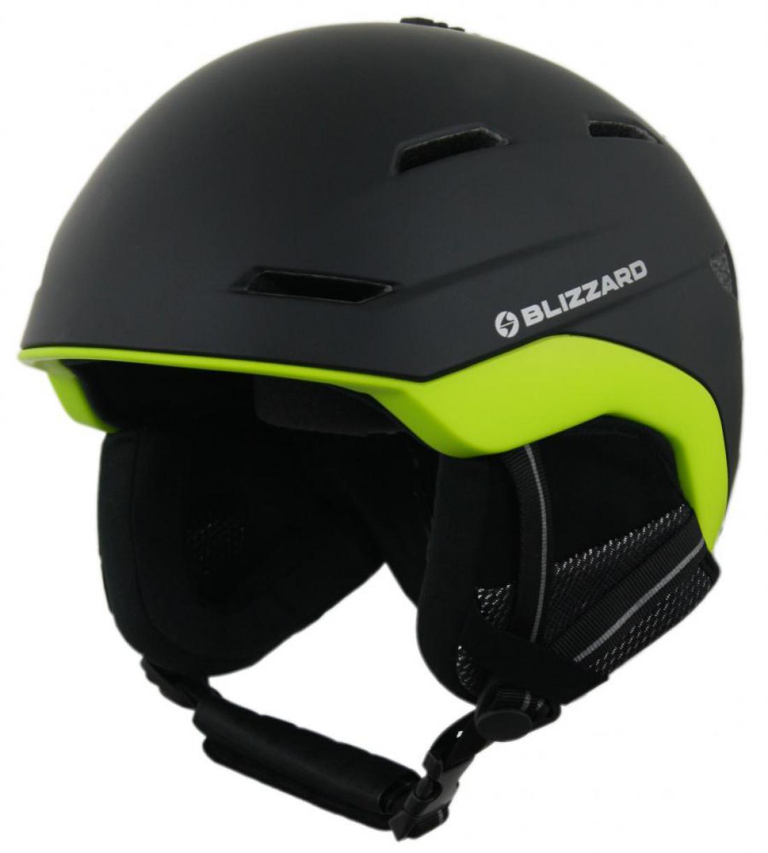 Bormio ski helmet, black/neon yellow matt