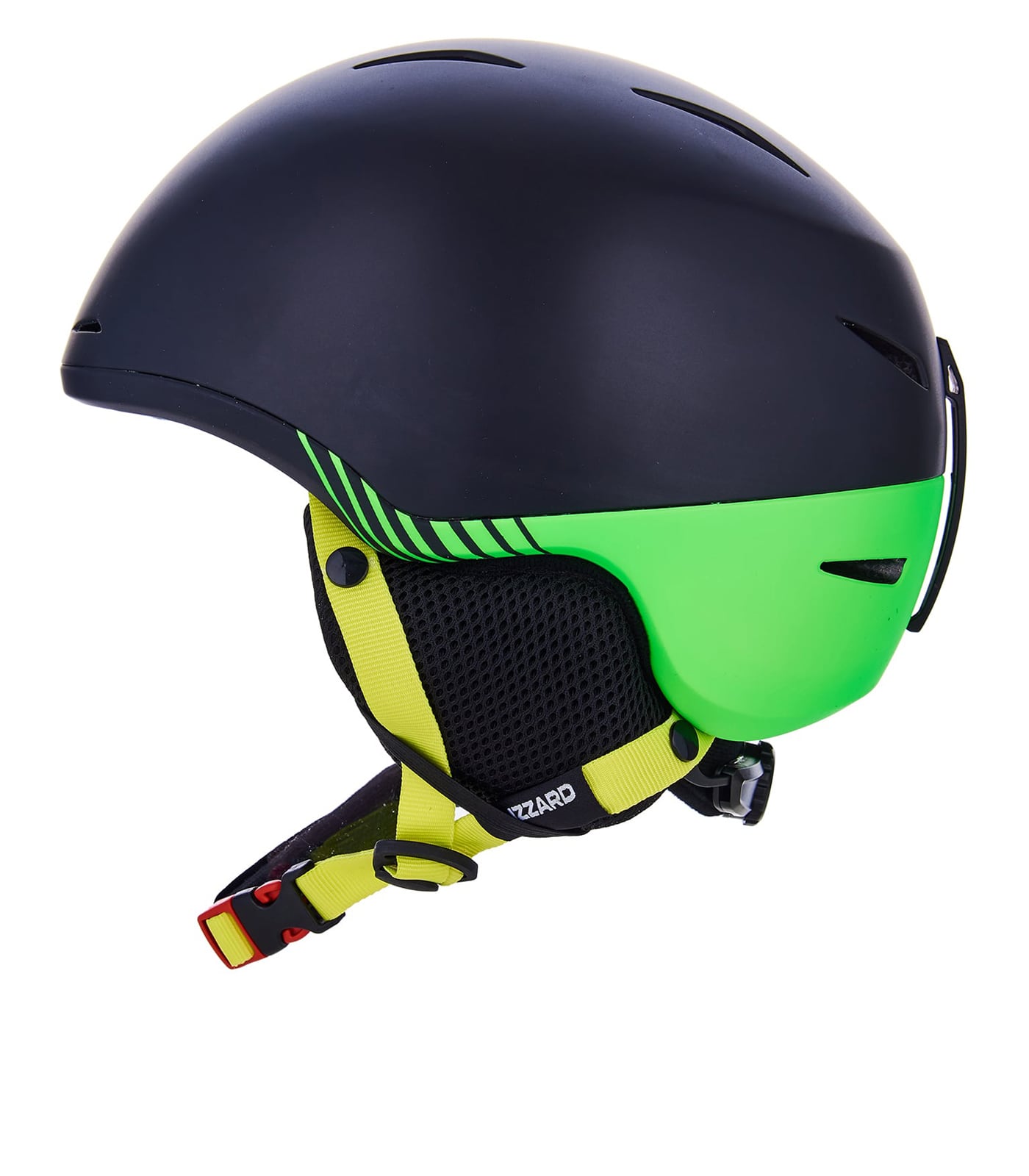 Speed ski helmet, black matt/green matt