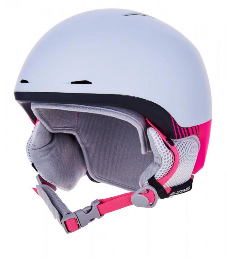 Viva Speed ski helmet junior, white matt/black matt/pink matt