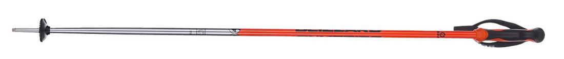 Allmountain ski poles, neon orange shiny/black/silver