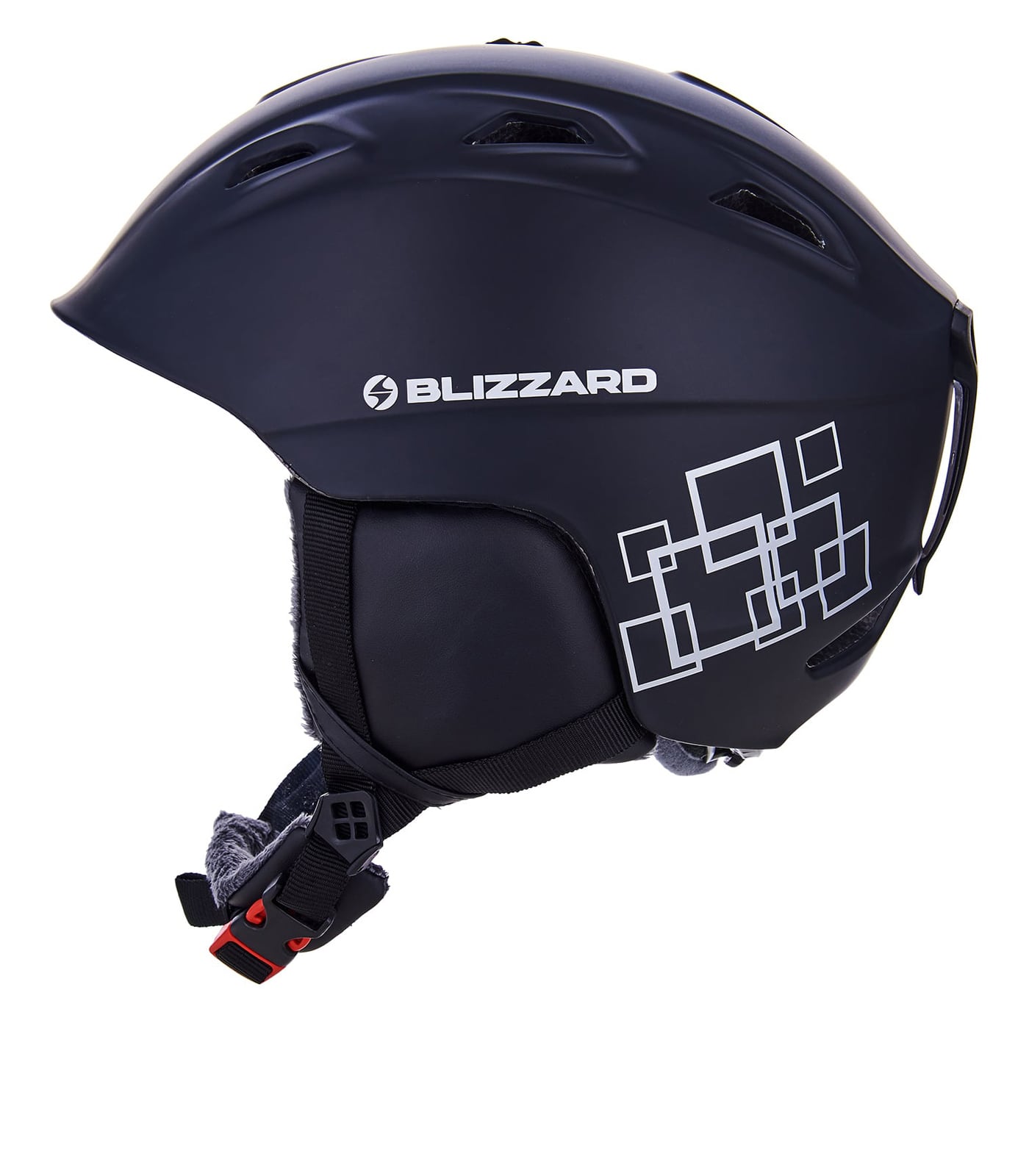 Demon ski helmet, black matt/silver squares
