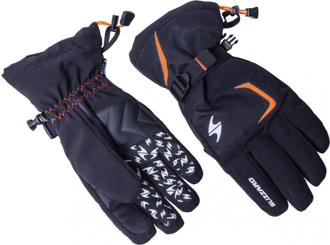 Reflex ski gloves, black/orange