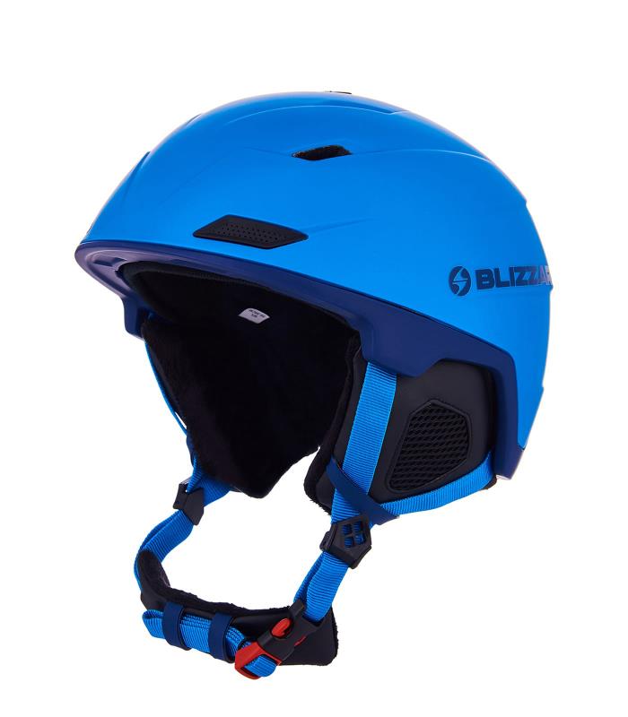 Double ski helmet, blue matt/dark blue
